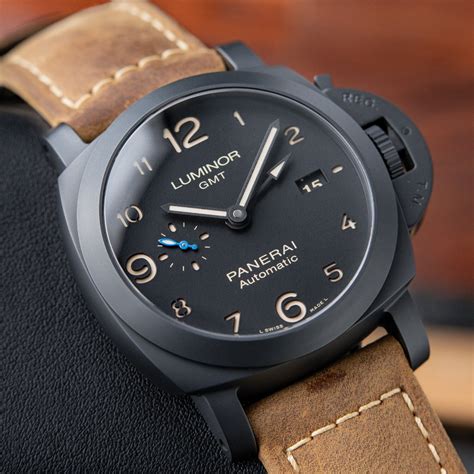 panerai luminor 1950 3 days gmt automatic ceramica replica|officine panerai luminor gmt automatic.